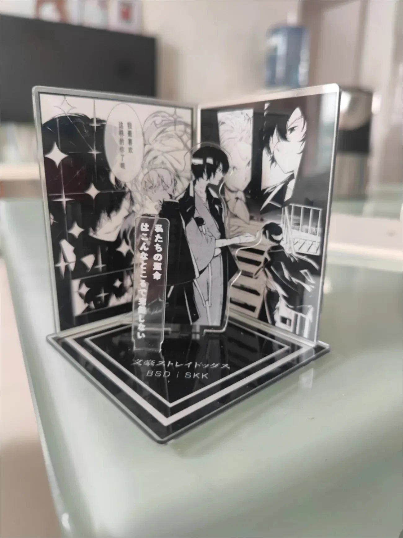 Anime Action Toy Figures Scene Combination Furnishing Articles Dazai Osamu Nakahara Chuya Acrylic Doll Collection Friend Gift