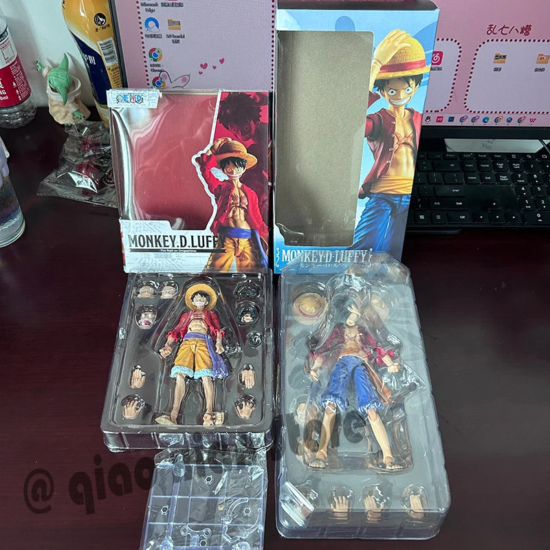 One Piece Action Figures Anime Luffy Roronoa Zoro Ace Figure Movable Joints Collection Model Toys Birthday Gift For Children