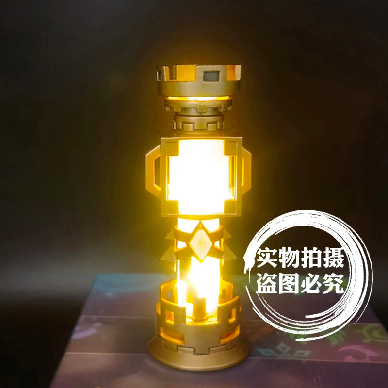 Genshin Impact Mavuika Beelzebul Zhong Li Barbatos Gnosis Plural Gnoses Anime Cosplay Luminescent Metal Night Light Pendant