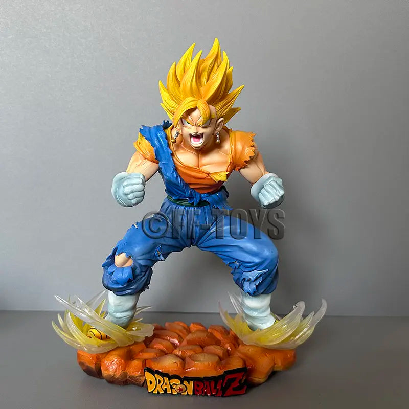 Anime Dragon Ball Vegetto Figure Vegetto SSJ Blue Action Figures 29cm PVC Collection Model Toys for Children Gifts