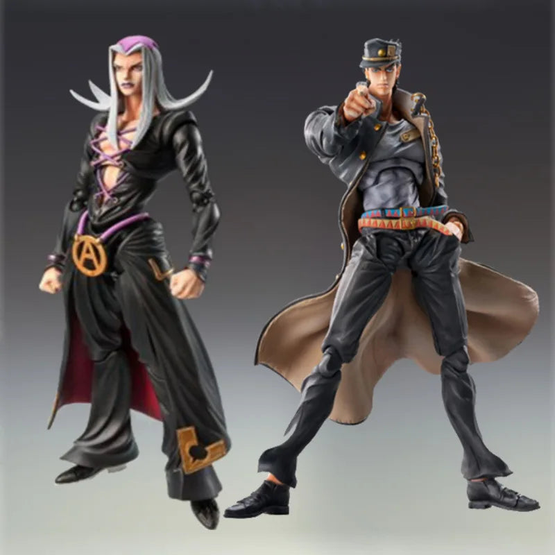 Anime Jojo Bizzare Adventure Figure Jotaro Kujo Star Platinum Kujo Jotaro Group Josuke Higashikata Killer Queen Second Figures