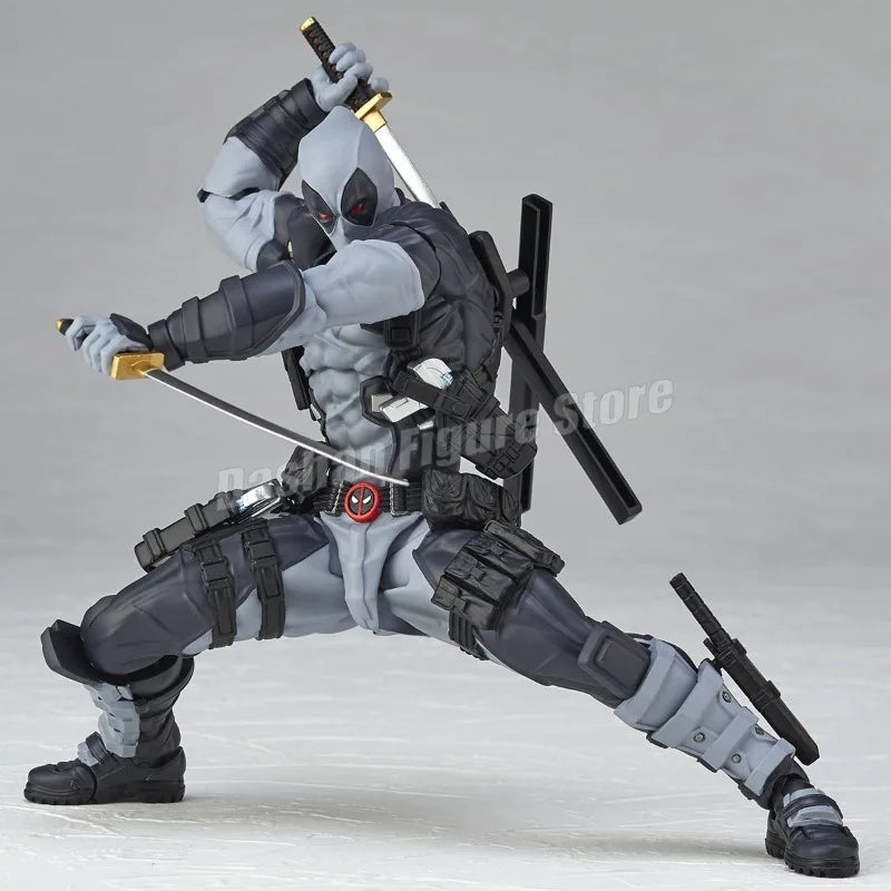 Amazing Yamaguchi 025EX Deadpool 3 Action Figure PVC Collection 15cm Revoltech Wade Winston Wilson Movable Figures Model Toys
