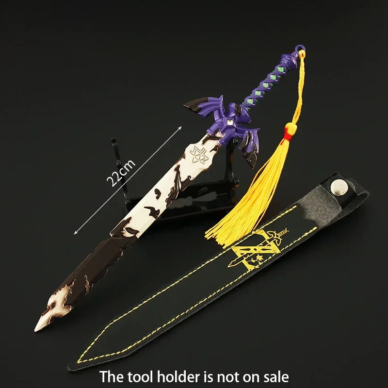 The Hyrule Fantasy Sword Keychains Link Game Periphery Metal  Collection Model Zeldas Keychain Ornament Crafts Gifts Toys