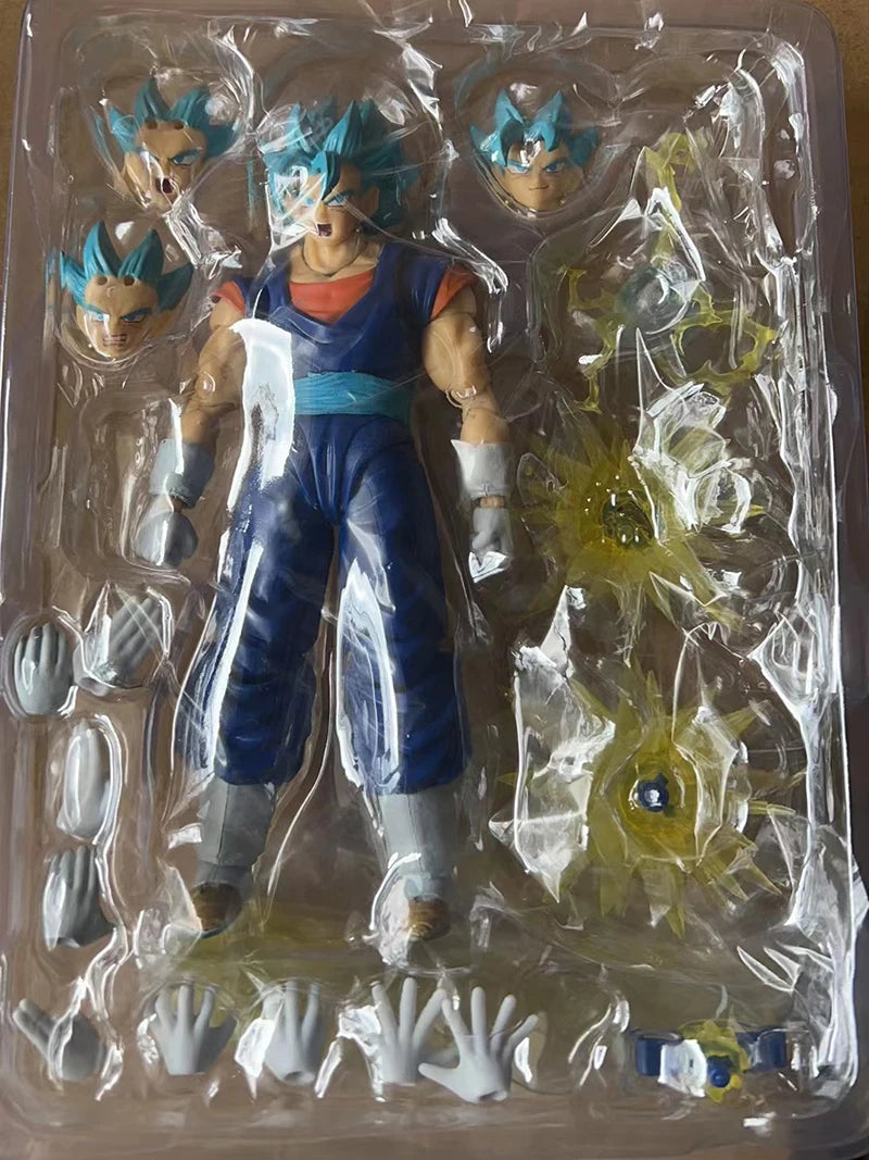 Shf Dragon Ball Z Figures Super Saiyan God Vegetto Action Figure Model Collection Anime DBZ Vegeta Son Goku Potara Figurine Toys