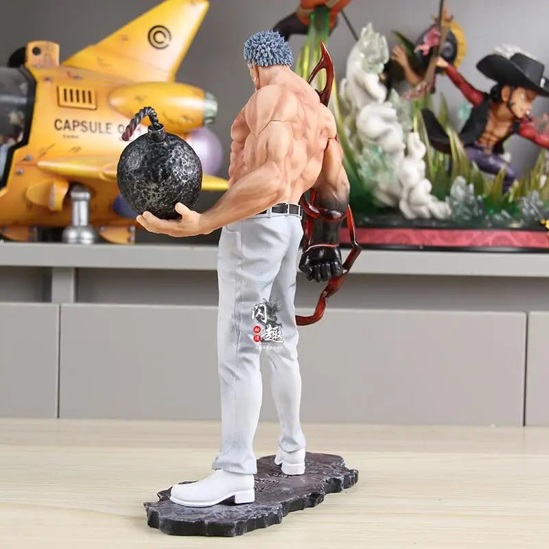26cm Anime One Piece Figures Monkey D Garp Standing Posture GK Sculpture Scene Action Figurine PVC Ornament Toy Gift Model Decor
