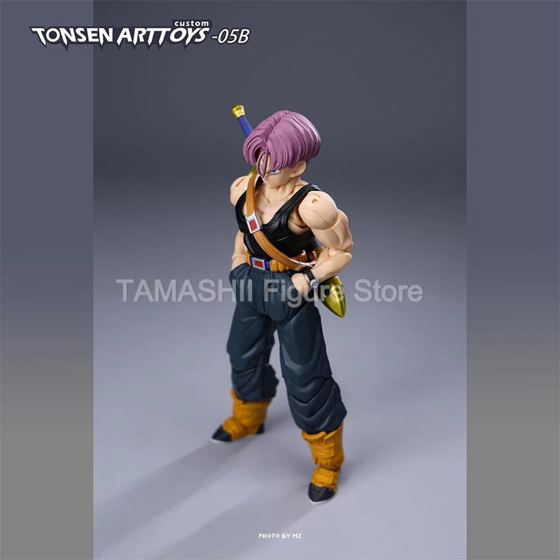 Tonsenarttoys Dragon Ball SHF Trunks Accessories SSJ SSJ2 Custom Model Kit Anime Action Figures Toys Collectibles