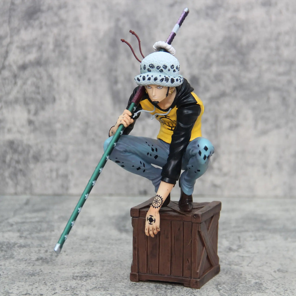 21cm One Piece Figures Trafalgar D. Water Law Action Figures Anime Pvc Model Statue Ornamen Collection Decoration Toys Gifts
