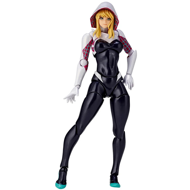 AMAZING YAMAGUCHI Spiderman Gwen Stacy Action Figure Spider Gwen PVC Model Spider-Man Across the Spider-Verse Miles Morales Toys