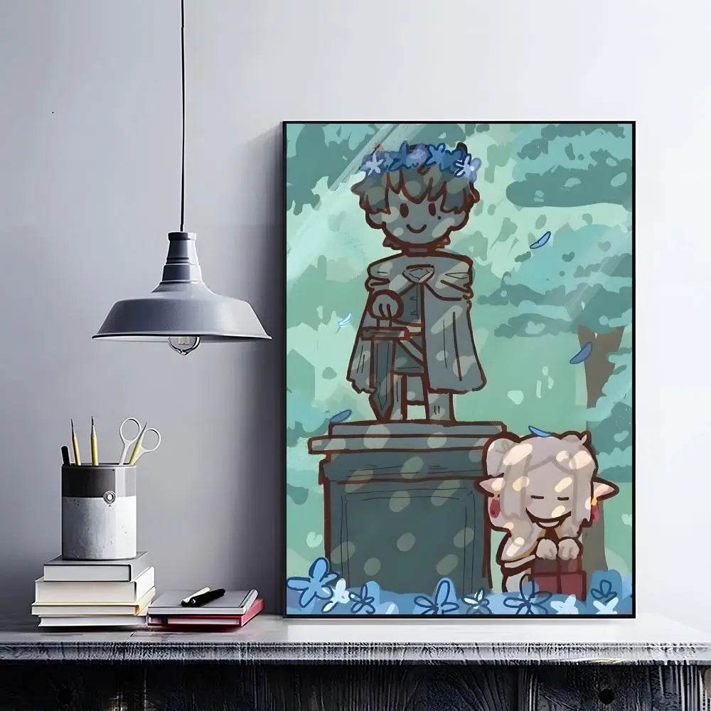 Frieren Retro Anime Poster