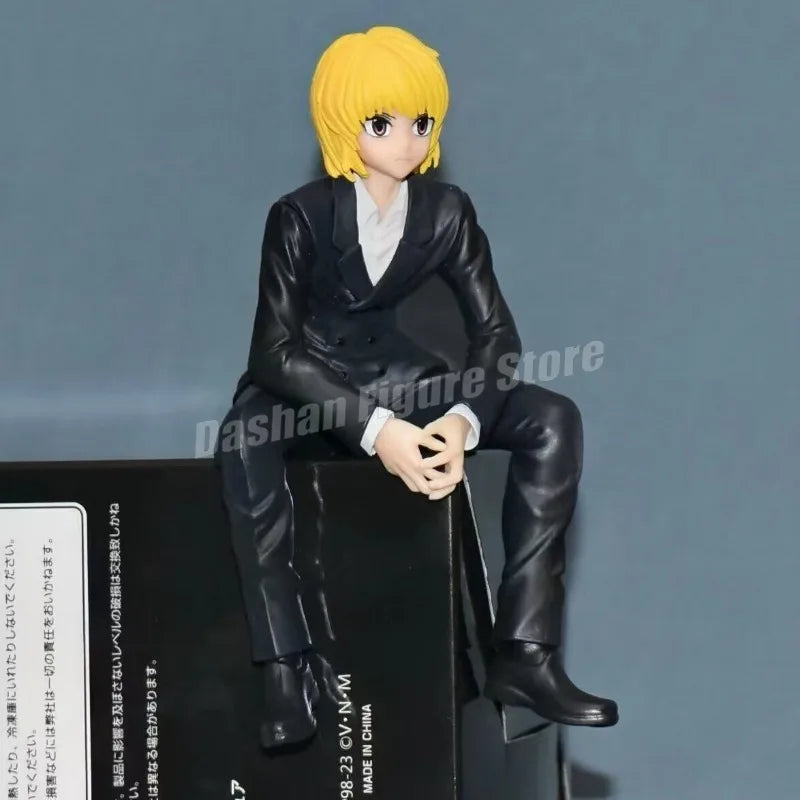 14cm Phantom Troupe Chrollo Action Figure Hunter×Hunter Noodle Stopper Kurapika Figures Model Toys PVC Collection Car Ornaments