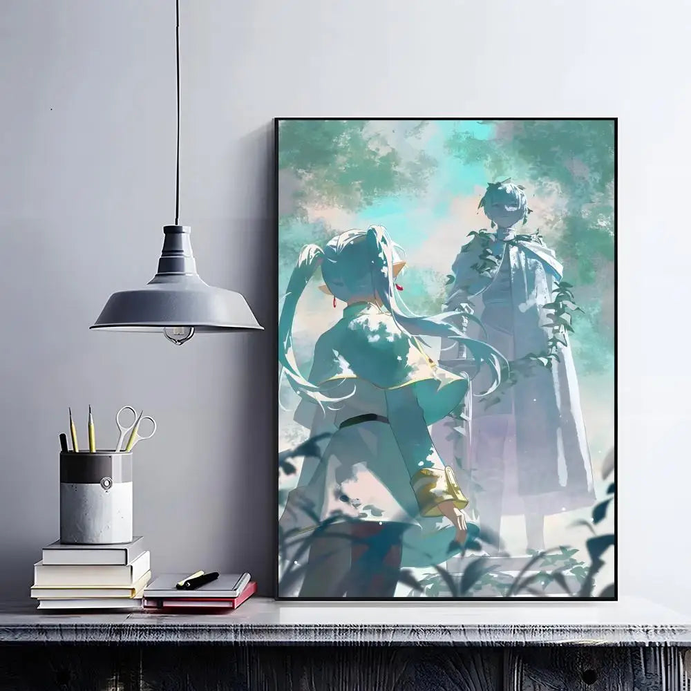 Frieren Retro Anime Poster