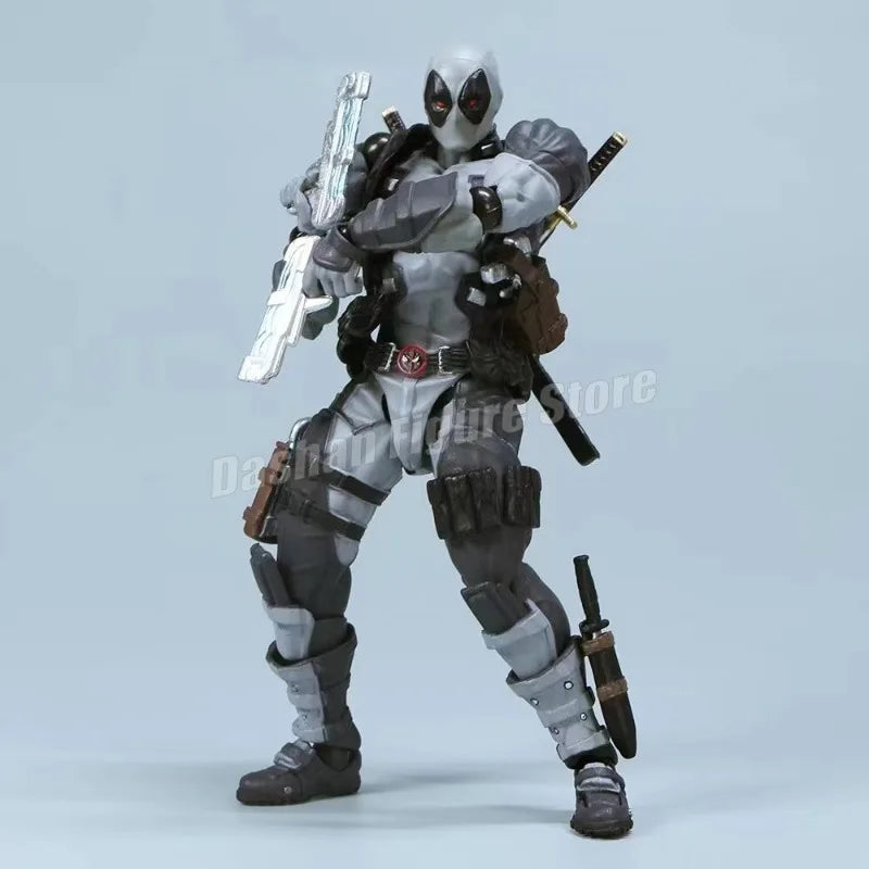 Amazing Yamaguchi 025EX Deadpool 3 Action Figure PVC Collection 15cm Revoltech Wade Winston Wilson Movable Figures Model Toys