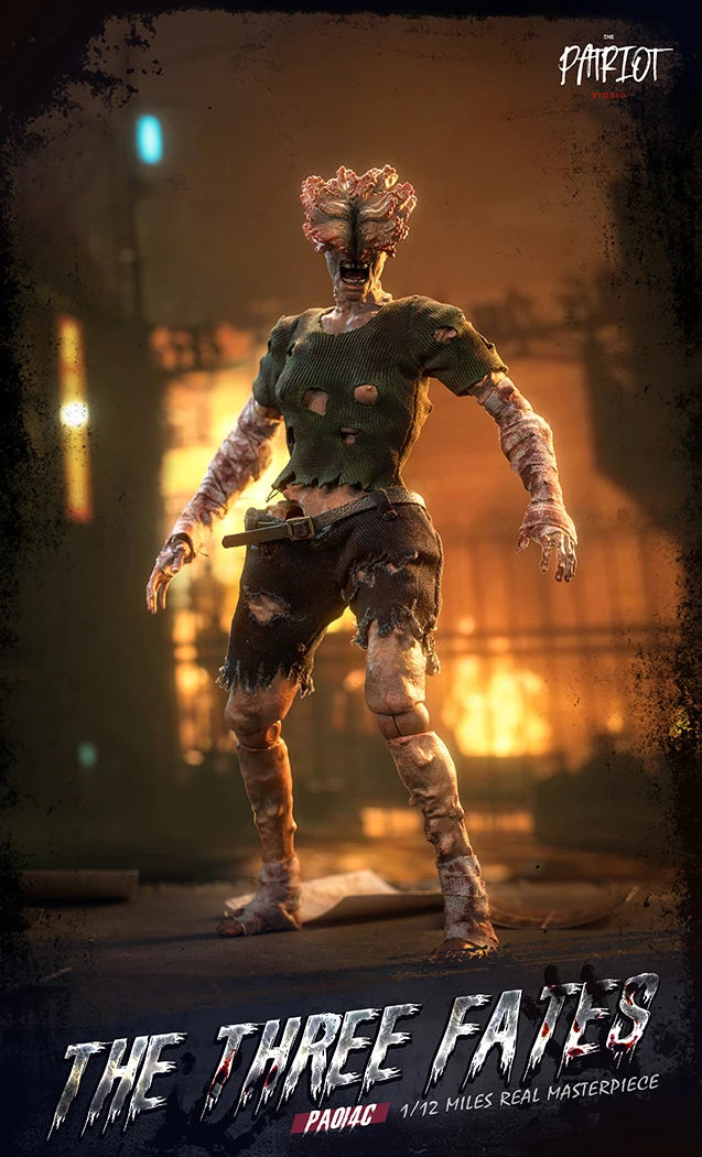 In Stock Patriot Studio The Last of Us Clicker The Three Fates Zombie 1/12 Cloth Gown Action Figures Toy Gift Collection