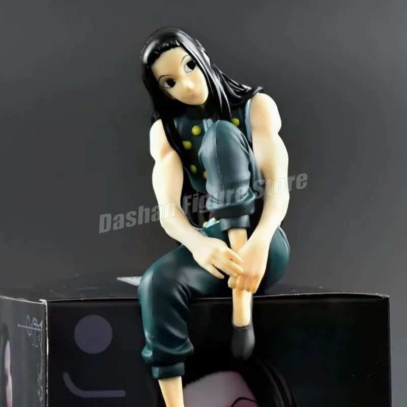 14cm Phantom Troupe Chrollo Action Figure Hunter×Hunter Noodle Stopper Kurapika Figures Model Toys PVC Collection Car Ornaments