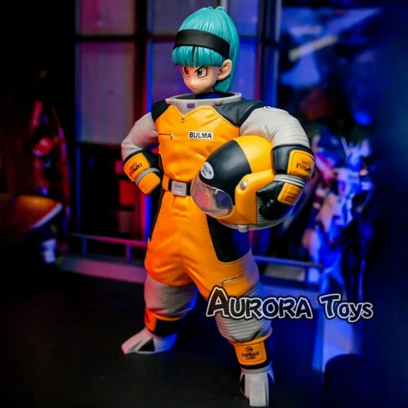 8.26in/21cm Anime Dragon Ball Z Figure Space Suit Bulma Figure PVC Action Figures Collection Model Toys For Christmas Gifts