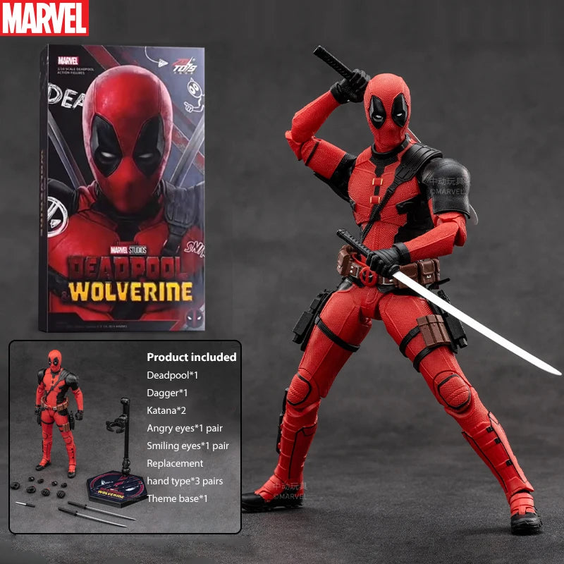 New ZD Toys Deadpool & Wolverine Model 7in 1/10 Action Figures Wolverine Model Marvel Superheroes Collection Ornaments Boy Gifts