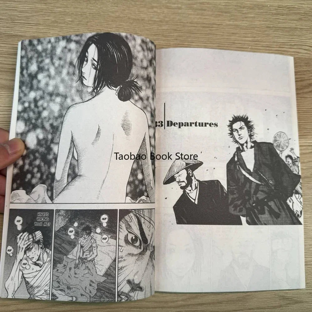 Anime Vagabond Volume 1-3 Miyamoto Musashi Japanese Teen Mystery Romance English Comic Book Manga Book English Version