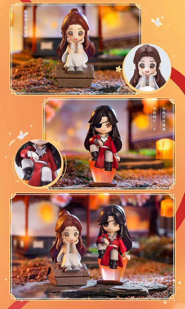 Genuine Heavenly Official Blessing Xie Lian Hua Chneg San Lang Lucky To Meet You Series Action Figures Model Anime Toys Gift
