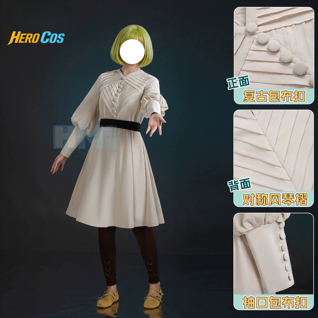 Witch Hat Atelier Coco Cosplay Costume Halloween Party Gorgeous Uniform Wig Accessories Props Complete Set HERO Cos