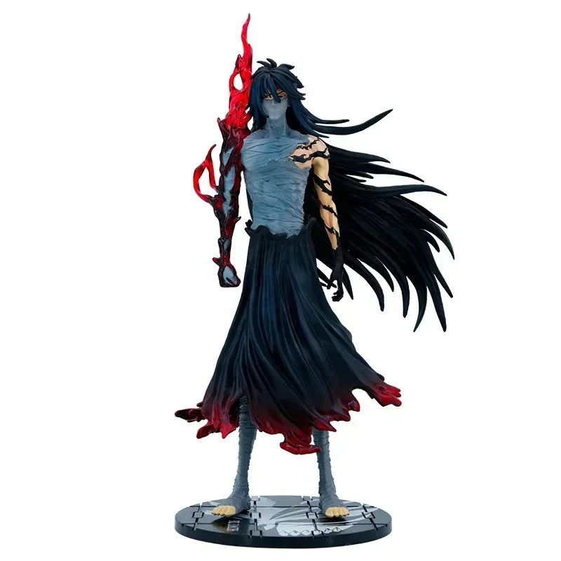 41cm Anime FigureBleach  Ichigo Kurosaki Getsuga Tenshou Model Dolls Figurine Action Figures Collection Decor Adult Kid Toy Gift