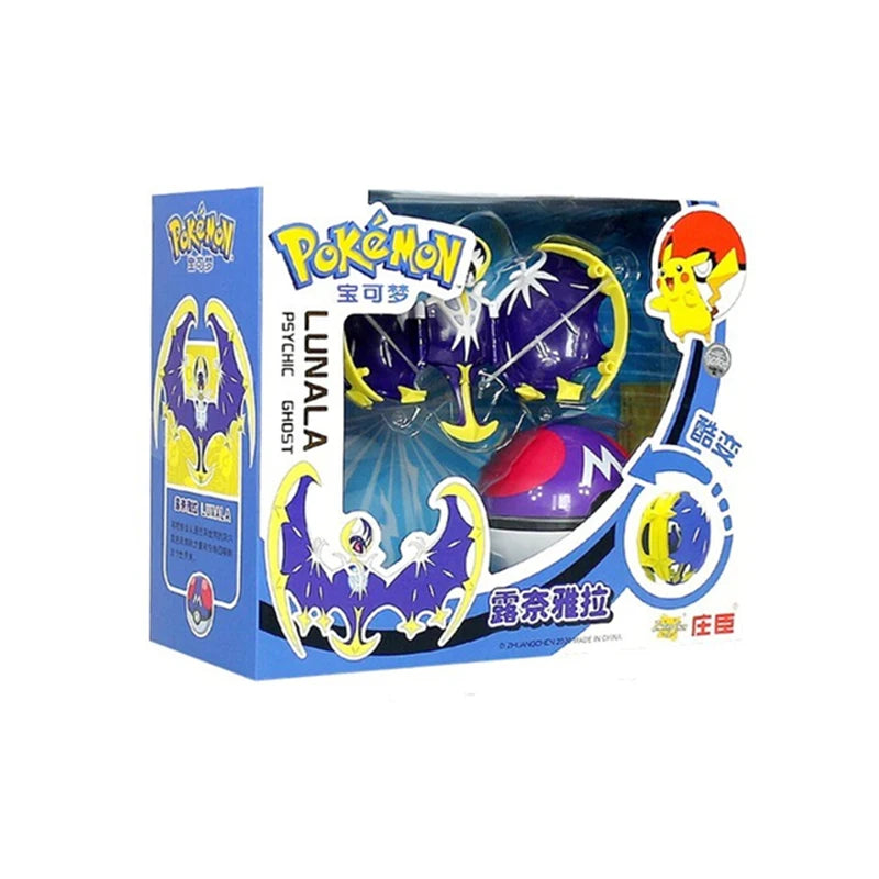 Anime Pokemon Figures Transformer Poke Ball Model Pikachu Charizard Blastoise Mewtwo Venusaur Gyarados Greninja Robot Toy Gift