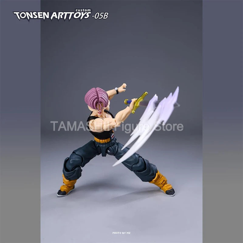 Tonsenarttoys Dragon Ball SHF Trunks Accessories SSJ SSJ2 Custom Model Kit Anime Action Figures Toys Collectibles