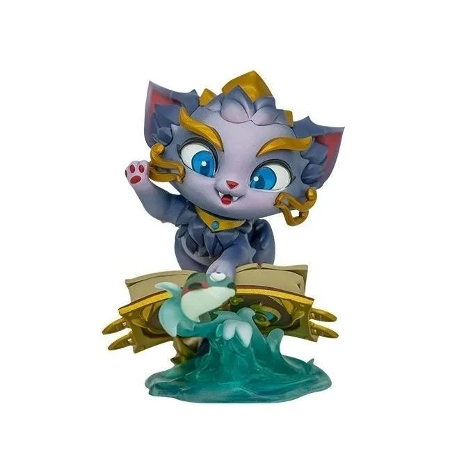 Original League of Legends Animation Game Peripheral Toys Jinx Teemo Poppy Vi Anime Action Model Figures Ornament Collection