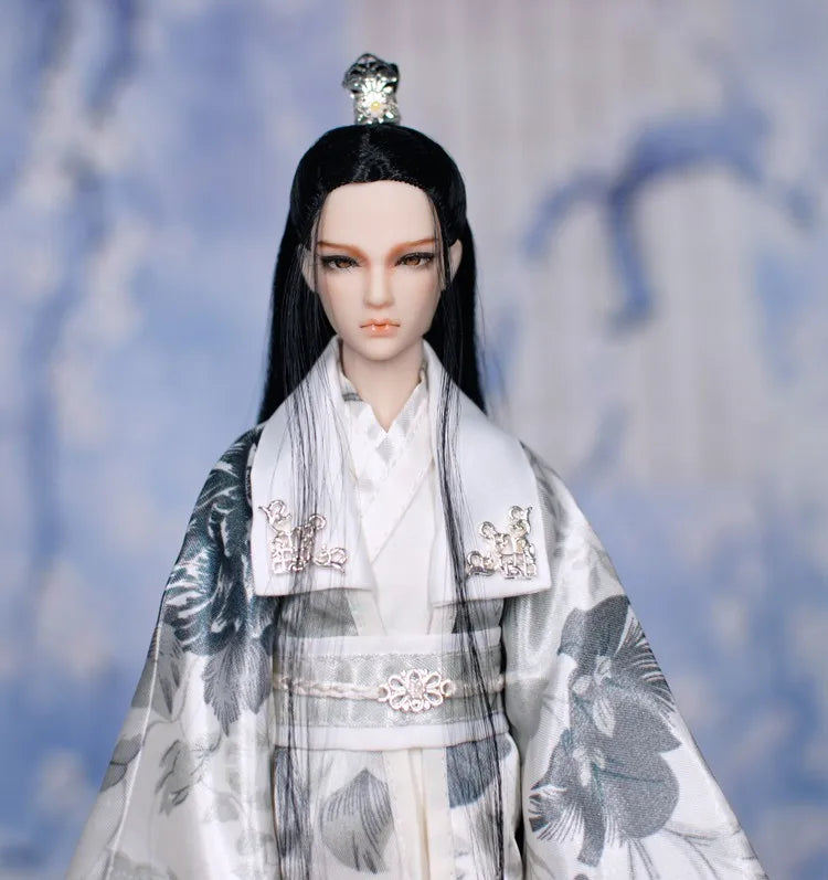 30cm Doll Chinese Ancient Costume Accessories 1/6 Male BJD Doll Figures Flexible Body Boy Doll Long Hair Boyfriend Toys Gift