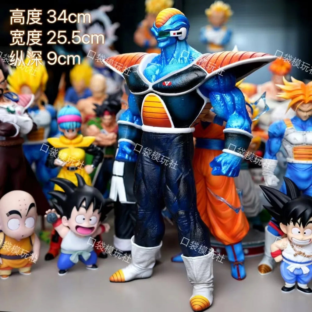 Anime Dragon Ball Z Burter Figure Ginyu Force Action Figures 34cm Pvc Gk Statue Collection Model Toys Gifts