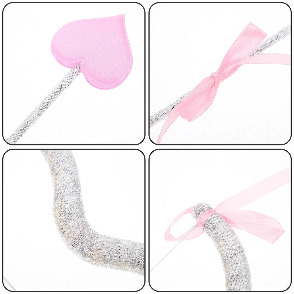 Cupid Bow Arrow Cosplay Costume Props Set Archery Toy Women Party Valentines Halloween Photography Propset Wedding Decorations