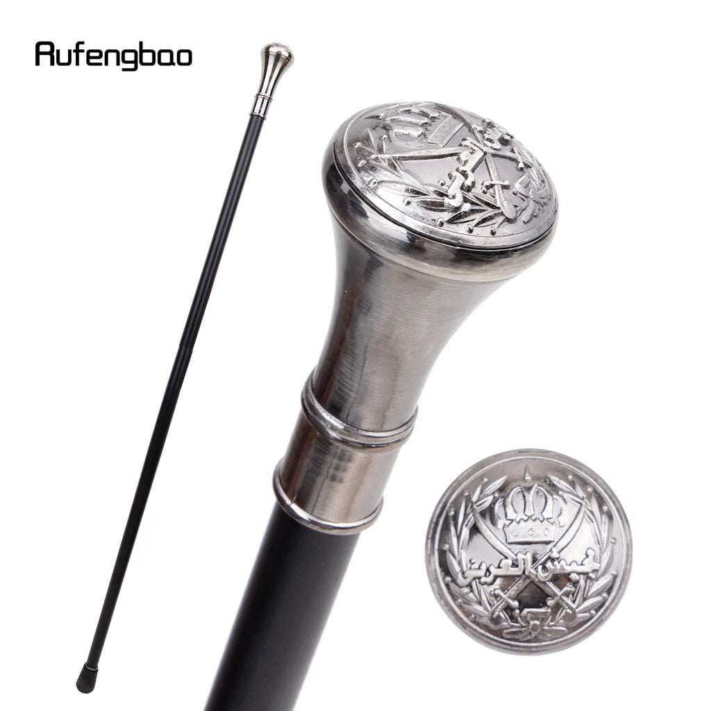 The Middle Ages Sword Cross Totem Single Joint Walking Stick with Hidden Plate Self Defense Cane Sword Cosplay Crosier 93cm