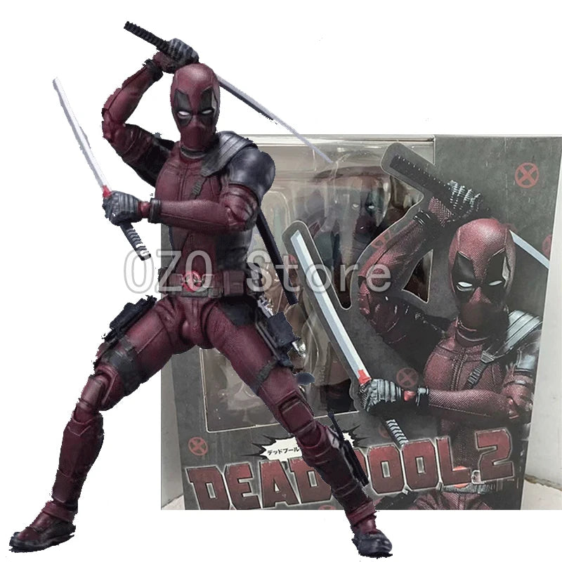 Shf Deadpool Ml X-Men Anime Figures Deadpool 2 Action Figurine 16cm PVC Model GK Statue Collection Room Decoration Toy Kid Gifts