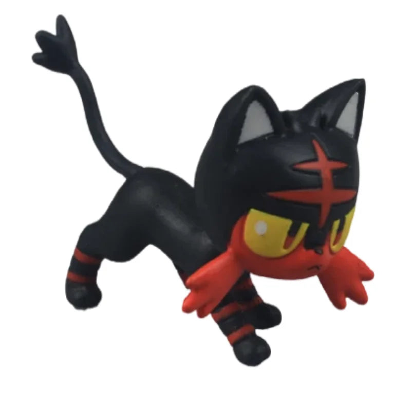 TOMY WCT Super Cute Pokemon Figures Kawaii Pikachu Piplup Vulpix Meowth Cubone Marshadow Axew Keldeo Mini 4cm Children toys