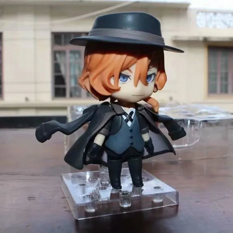 Q Version Dazai Osamu Figure Ryunosuke Akutagawa 1191 Chuya Nakahara Figure 657 676 Bungo Stray Dogs Action Figures Toys Gifts