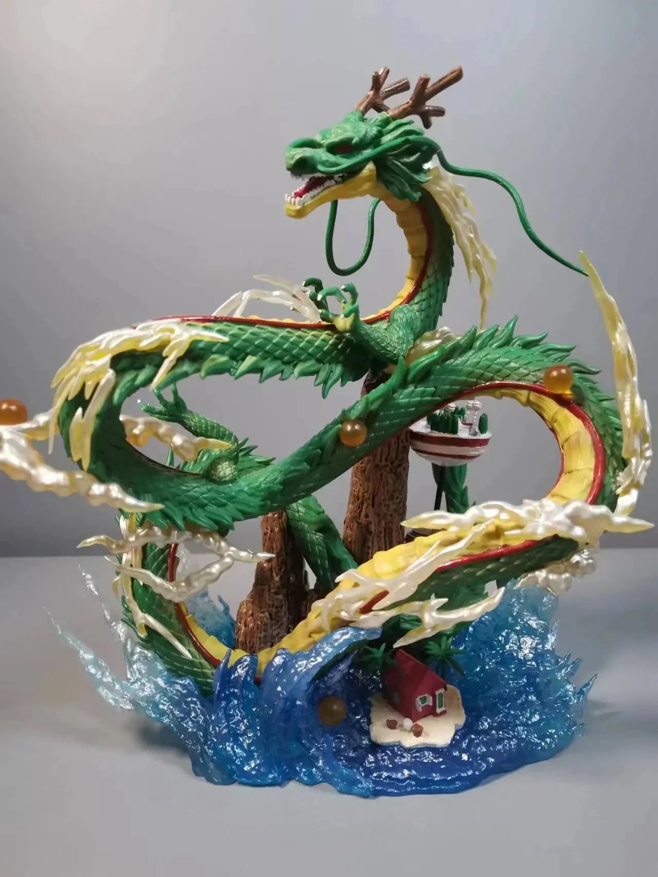 Dragon Ball Z Shenron Anime Figures Goku And Mountain Shenron Sea Shenron Action Figurine Pvc Statue Model Collection Toys Gifts