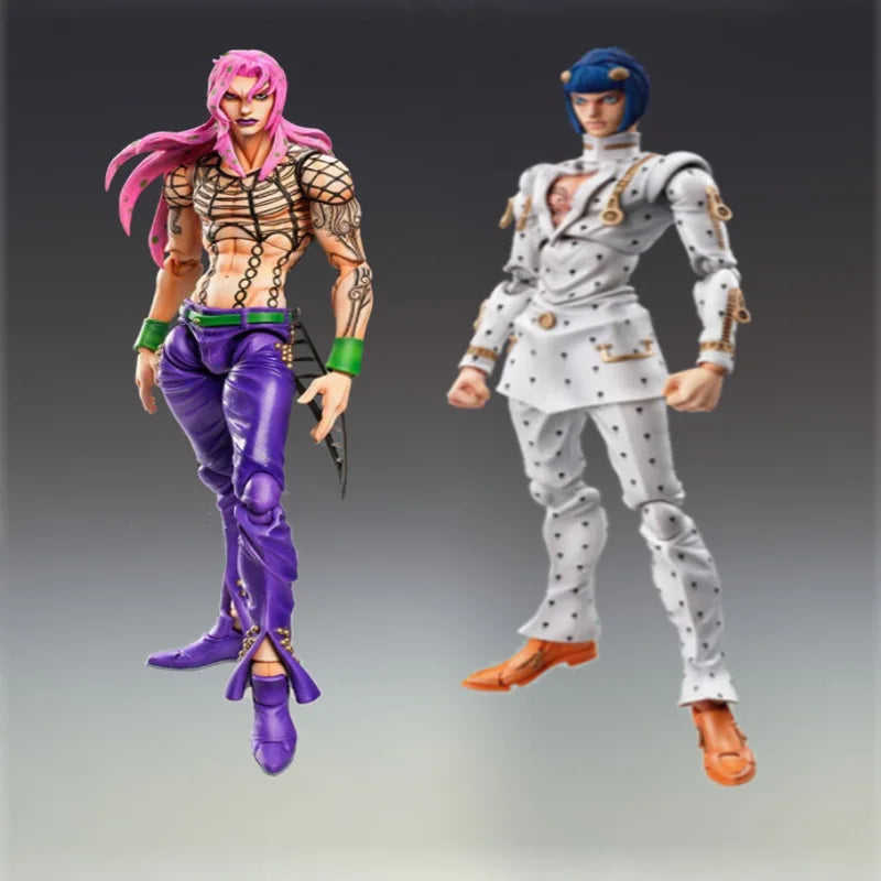 Anime Jojo Bizzare Adventure Figure Jotaro Kujo Star Platinum Kujo Jotaro Group Josuke Higashikata Killer Queen Second Figures