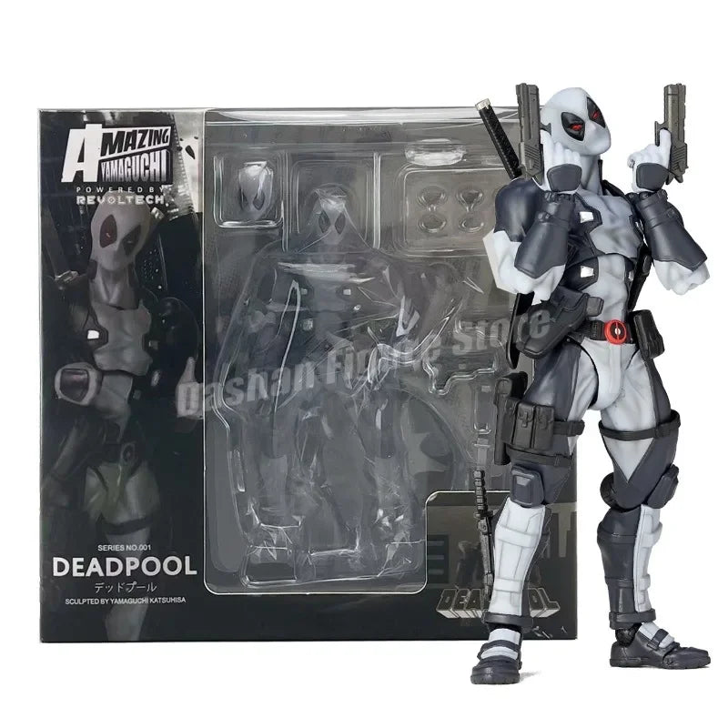 Amazing Yamaguchi 025EX Deadpool 3 Action Figure PVC Collection 15cm Revoltech Wade Winston Wilson Movable Figures Model Toys