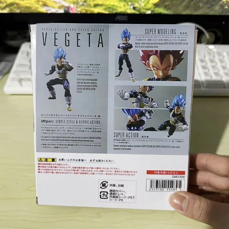 Anime Super Dragon Ball Heroes Figures Combats Vegeta Action Figure Bejita Movable Collection Doll Shf Saiyan Vegeta Model Toys