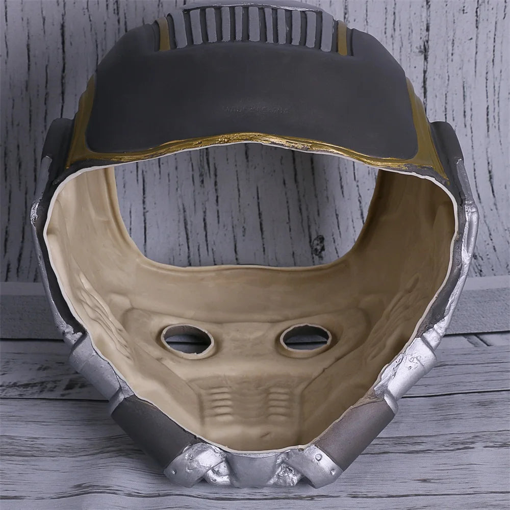 Cosplay Star Lord LED Helmet Latex Mask Infinity War Peter Jason Quill LED Mask Superhero Halloween Party Props