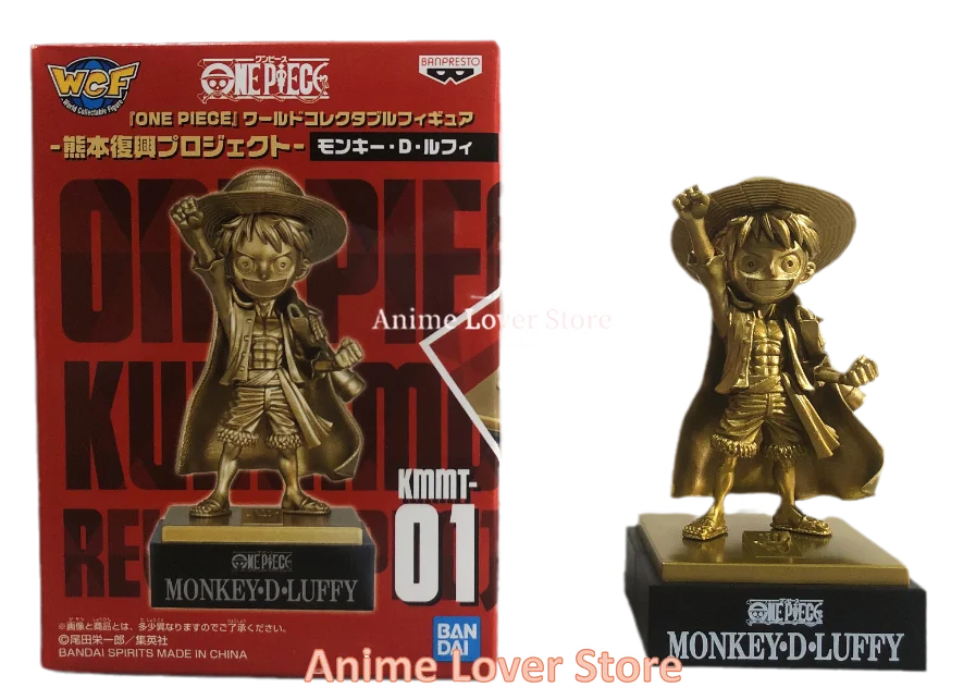 Bandai Original One Piece WCF Kumamoto Revival Plan Luffy Zoro Sanji Nami Usopp Robin Jinbe Chopper Anime Figures Toys for Kids