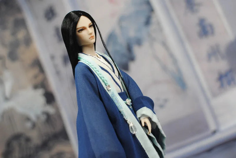 30cm Doll Chinese Ancient Costume Accessories 1/6 Male BJD Doll Figures Flexible Body Boy Doll Long Hair Boyfriend Toys Gift