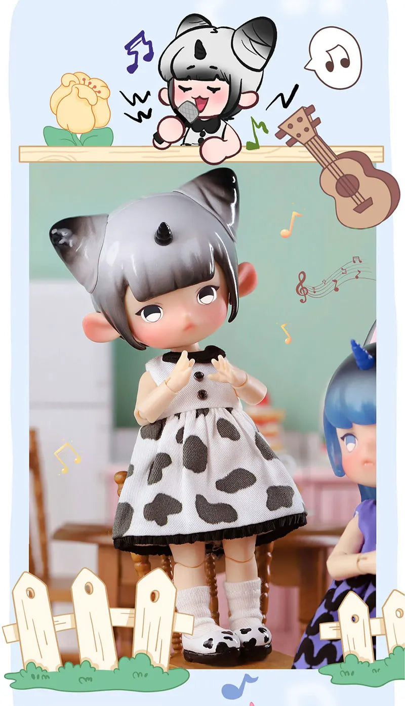 Penny Box Obtisu11 Dolls Blind Box Cute Elf Unicorn Bjd Joint Figures Mystery Box Anime Model Kawaii Surprise Toy for Kid Girl