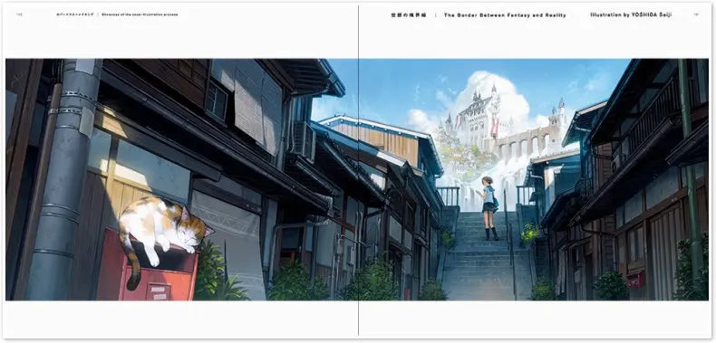 4 Books Set Japanese Original Illustration Art Book Dark Fantasy Nostalgia Parallel Scenes Can Purchase Separately