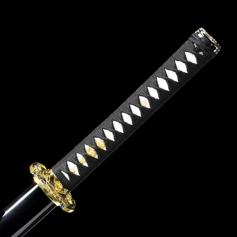 Gold Dragon Katanas 1045 Blade Real Chinese Swords Handmade Full Tang 41 Inch Cosplay Catana Decoration Swords