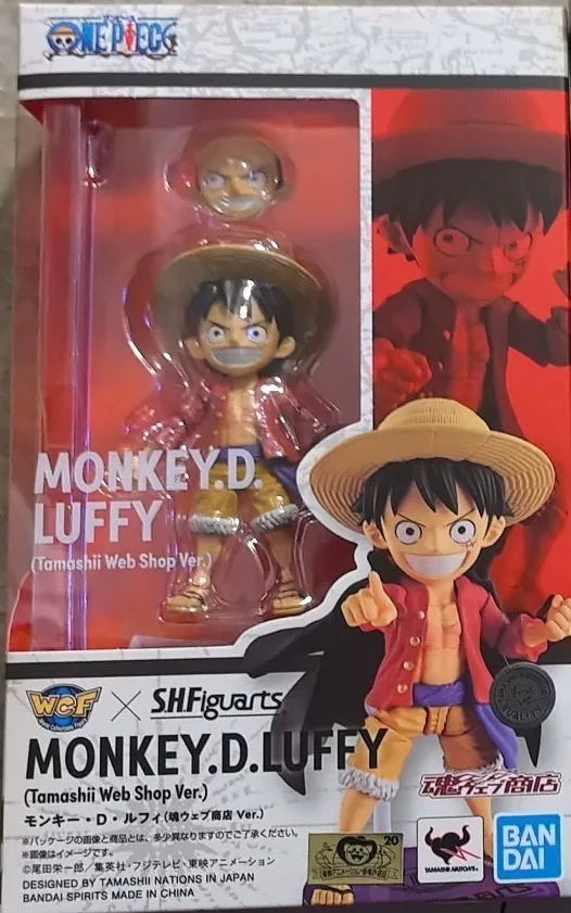 In Stock Genuine Bandai SHF One Piece Series Luffy Zoro Sanji Yonko Kaido Kid Trafalgar Law Action Figures Hand Model Collection