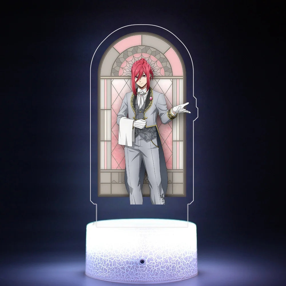 Acrylic Anime Cartoons Night Light for Blue Lock Yoichi Isagi Bedroom Standee Atmosphere Creativity Decoration Birthday Gift