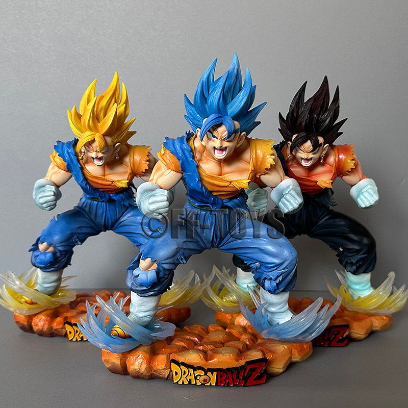 Anime Dragon Ball Vegetto Figure Vegetto SSJ Blue Action Figures 29cm PVC Collection Model Toys for Children Gifts