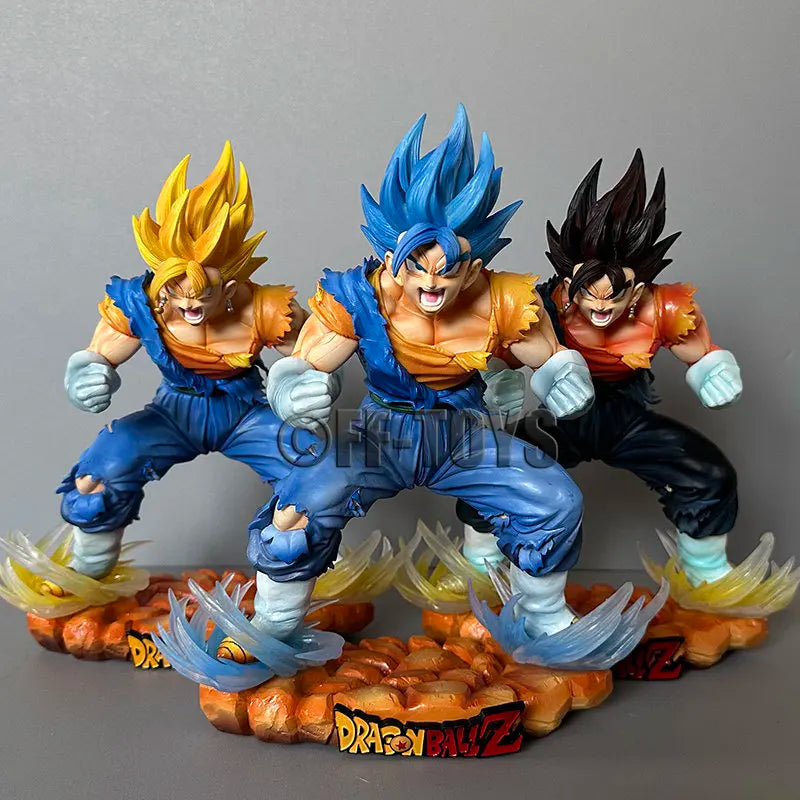 Anime Dragon Ball Vegetto Figure Vegetto SSJ Blue Action Figures 29cm PVC Collection Model Toys for Children Gifts