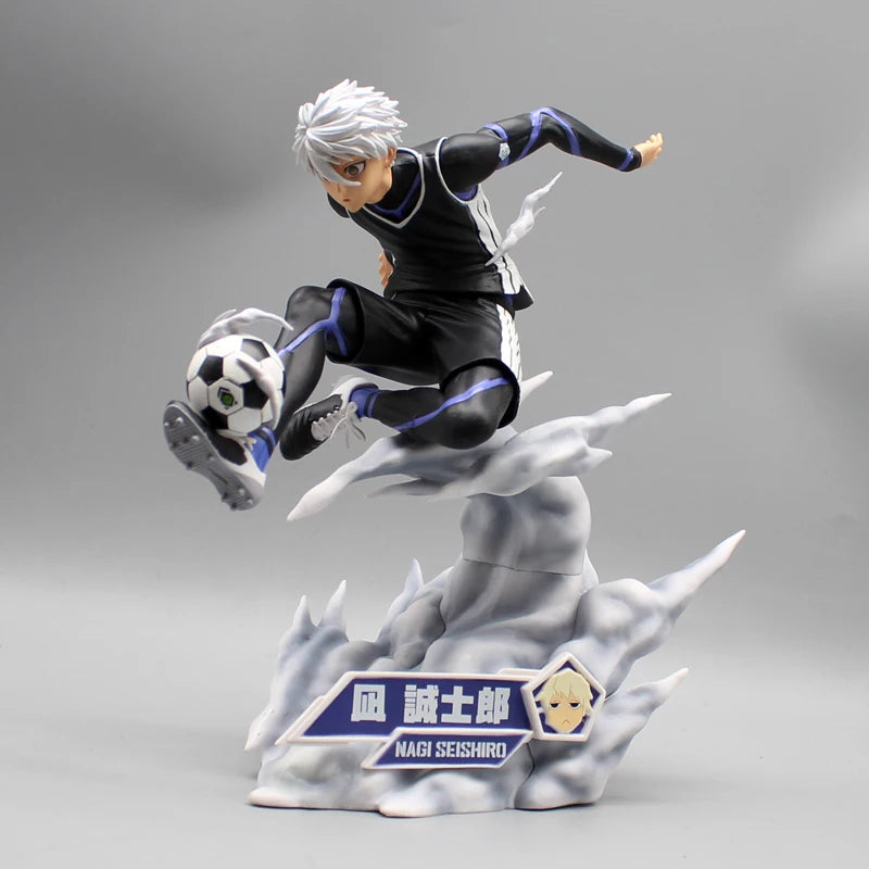 Blue Lock Figures Nagi Seishiro Anime Figure Football Action Figurine Pvc Model Desk Collection Room Statue Doll Birthday Gifts