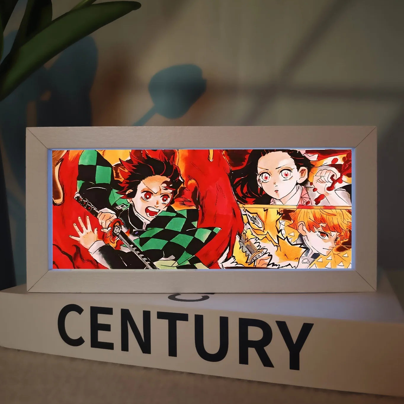 Demon Slayer Anime Merchandise Led Night Light Exquisite Painting Bedroom Atmosphere Desk Lamp Desktop Decoration Ornament Gift